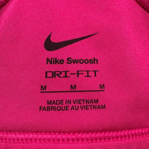 Nike PADDED Women's Dri-Fit Medium Support Pink Sports Bra - Picture 6 of 10